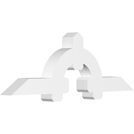 Ekena Millwork Ericson Architectural Grade PVC Gable Bracket, 72"W x 24"H x 6"D x 6"F, 8/12 Pitch GBP072X24X0606ERI00